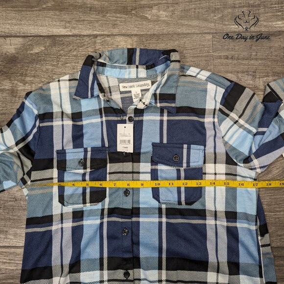 New York Laundry Long Sleeve Button Down Top Size S - Picture 3 of 5